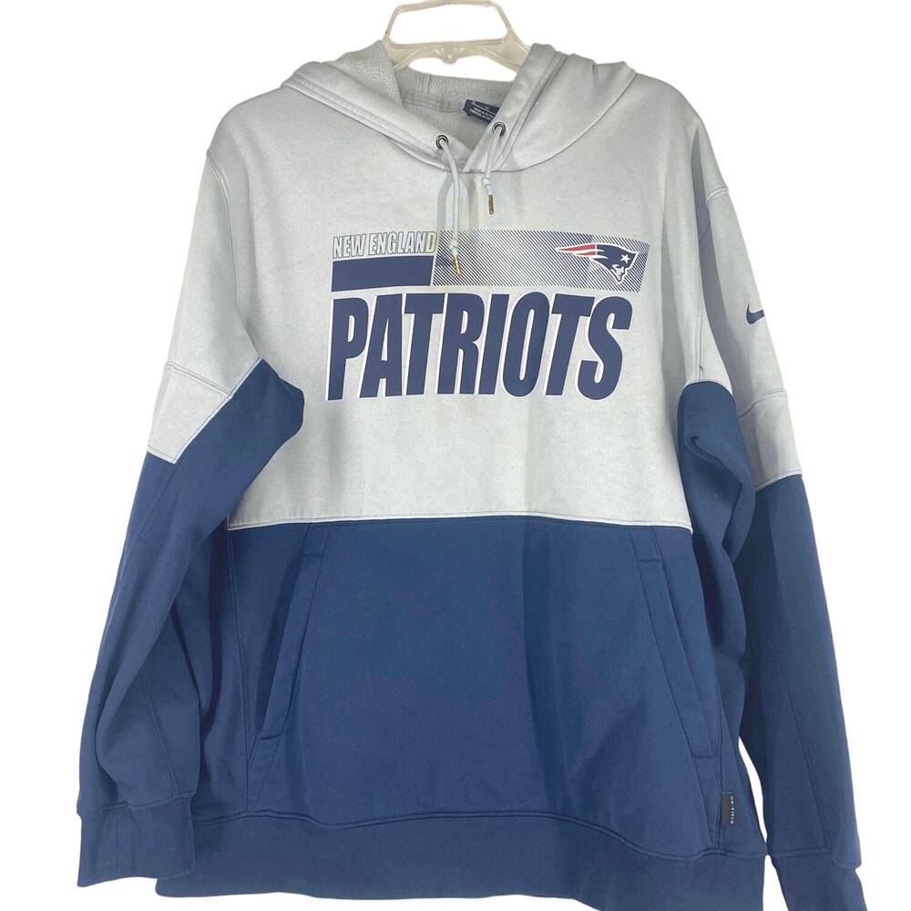 NFL ONFIELD Apparrel NIKE Dri-Fit New England Patriots Pullover Hoodie Men’s XL